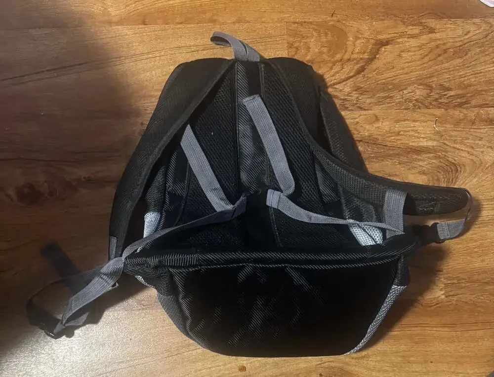Petyfy Black and Gray Small Dog Cat Pet Carrier Backpack